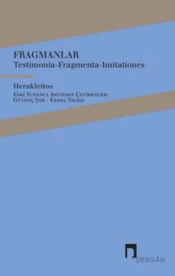 Fragmanlar Testimonia-Fragmenta-Imitationes