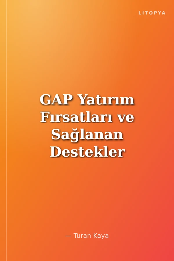 GAP Yatırım Fırsatları ve Sağlanan Destekler
