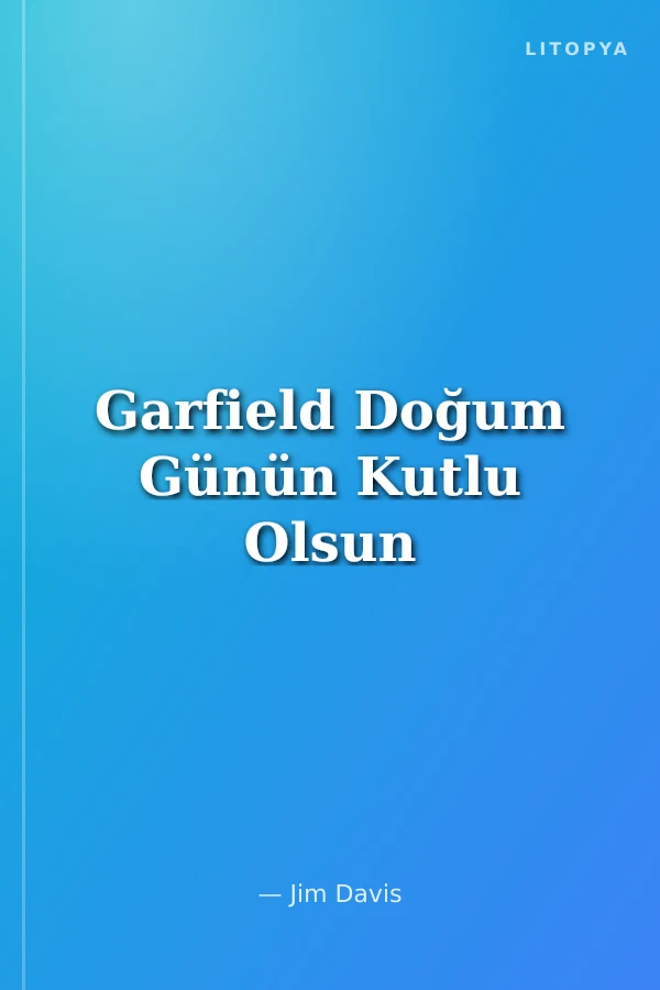 Garfield Doğum Günün Kutlu Olsun