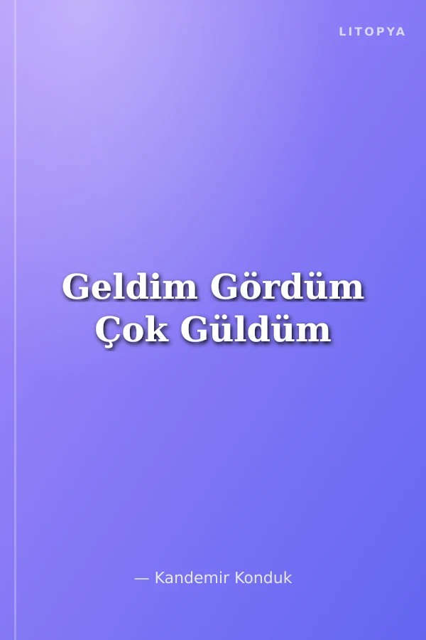 Geldim Gördüm Çok Güldüm