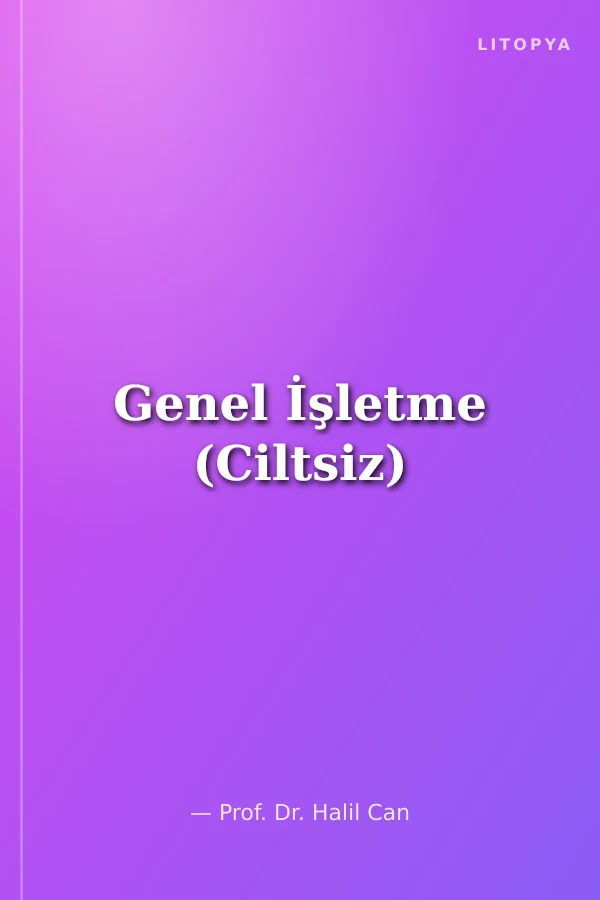 Genel İşletme (Ciltsiz)