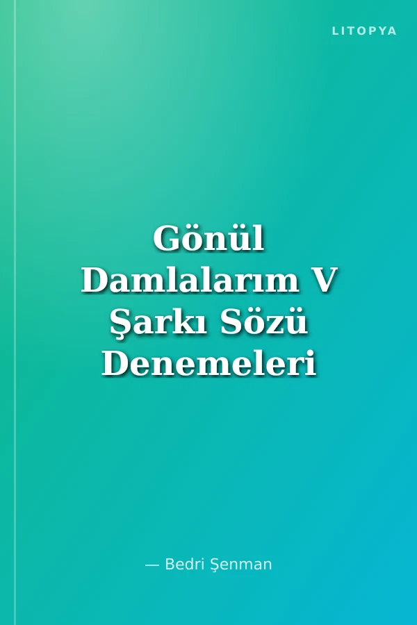 Gönül Damlalarım V Şarkı Sözü Denemeleri