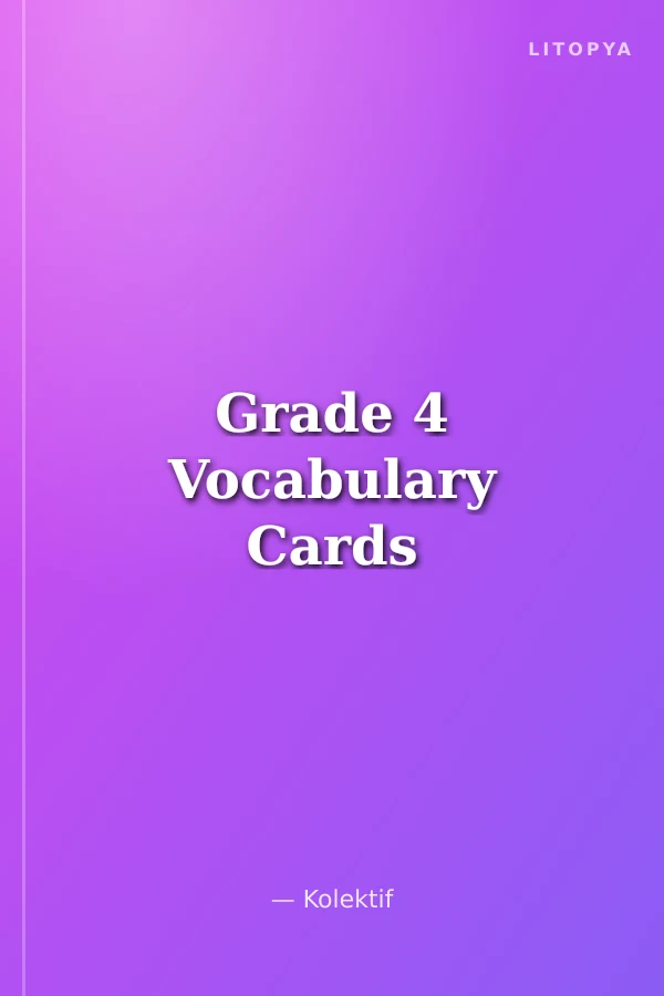 Grade 4 Vocabulary Cards