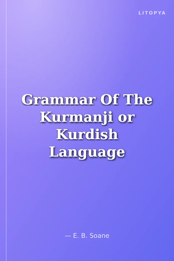 Grammar Of The Kurmanji or Kurdish Language