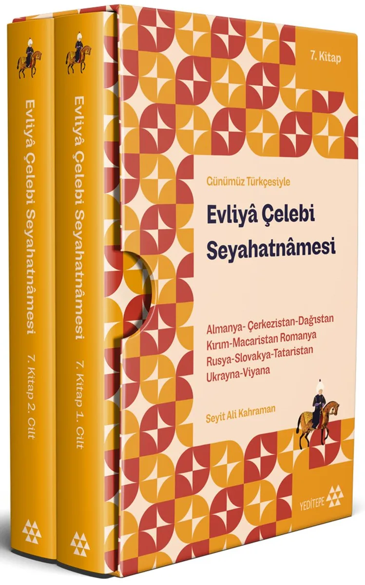 Günümüz Türkçesiyle Evliya Çelebi Seyahatnamesi 7. Kitap 2 Cilt (Kutulu) Almanya-Çerkezistan-Dağıstan-Kırım-Macaristan-Romanya-Rusya-Slovakya-Tataristan-Ukranya-Viyana