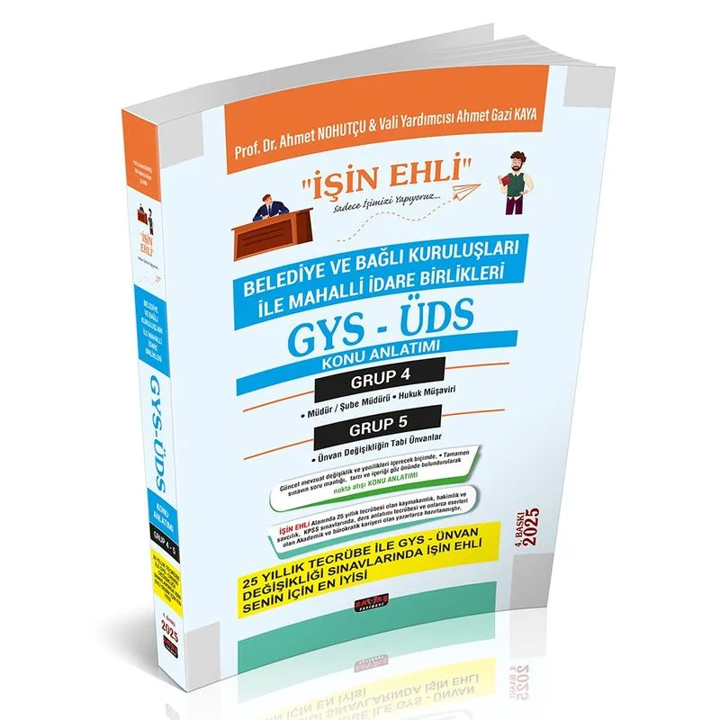GYS-ÜDS Belediye ve Bağlı Kuruluşları Mahalli İdare Birlikleri Personeli Grup 4-5 Konu Anlatımı