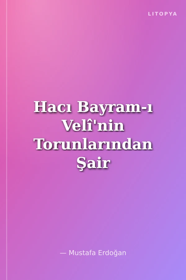 Hacı Bayram-ı Velî'nin Torunlarından Şair Ahmed Nuri Baba Divanı'ndan Örnekler, Ankara Şehrengizi ve Ser-Güzeşt'i