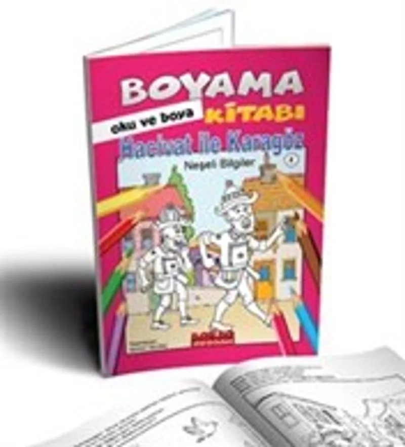Hacivat İle Karagöz Neşeli Bilgiler Hikayeli Boyama Kitabı