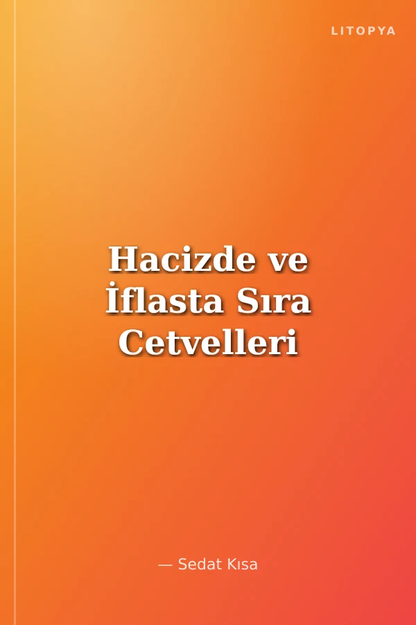 Hacizde ve İflasta Sıra Cetvelleri