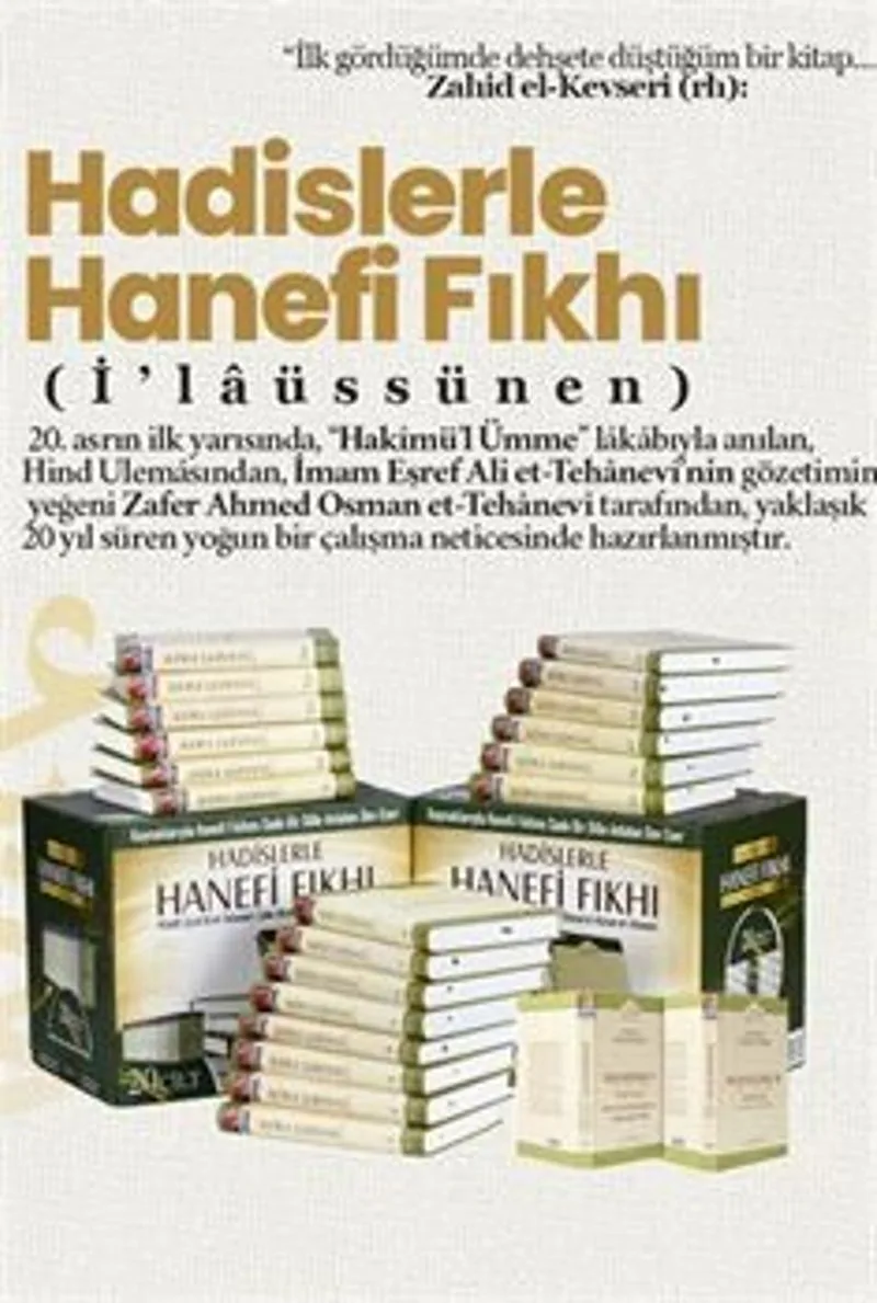 Hadislerle Hanefi Fıkhı (22 Cilt Takım Kutulu) Hadis Usulü ve Fıkıh Usulü İlaveli