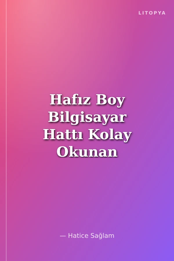 Hafız Boy Bilgisayar Hattı Kolay Okunan Yasin-i Şerif (Kod: 013)
