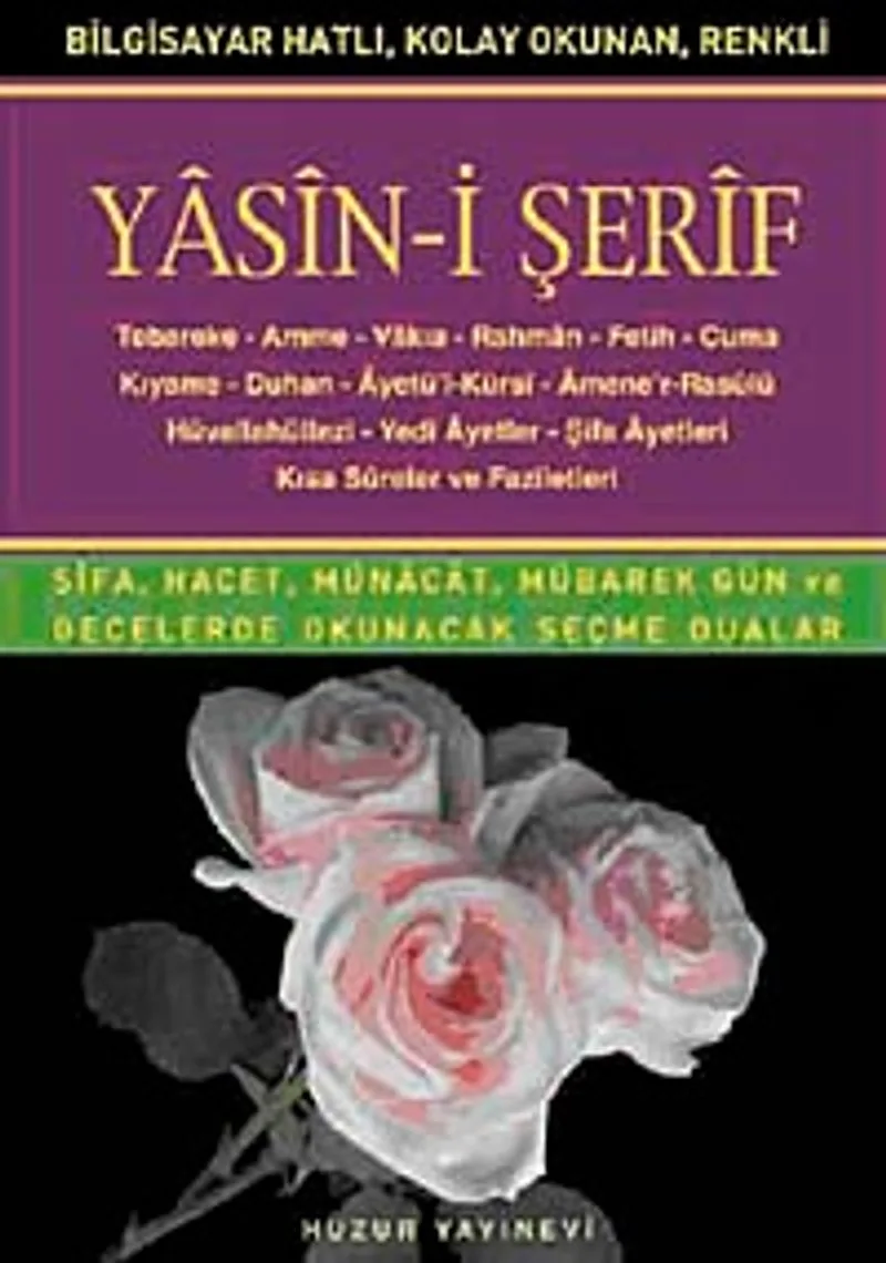 Hafız Boy Bilgisayar Hattı Kolay Okunan Yasin-i Şerif (Kod: 014)