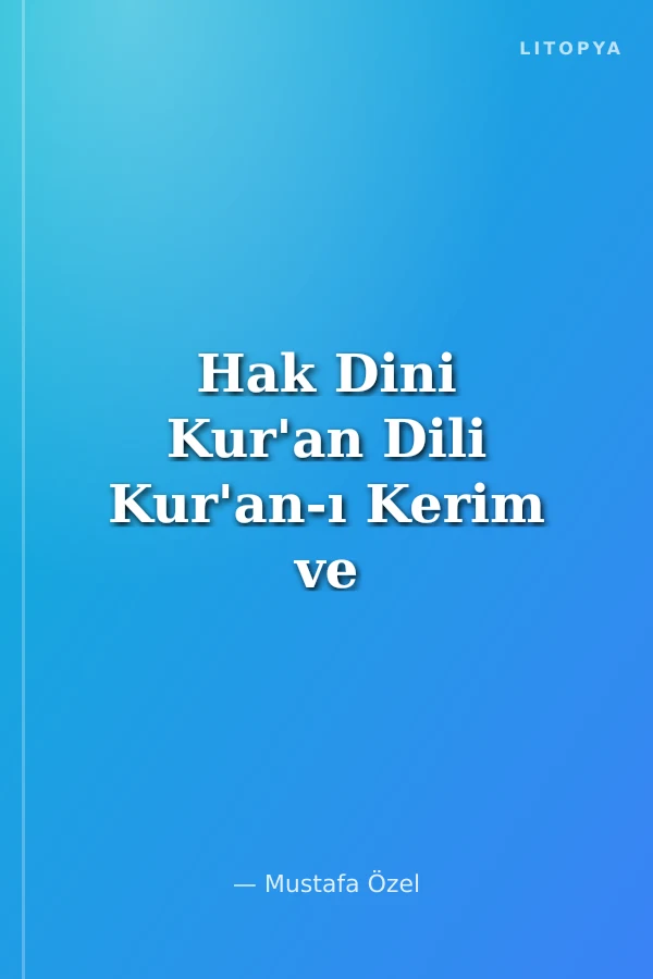 Hak Dini Kur'an Dili Kur'an-ı Kerim ve Yüce Meali - Rahle Boy (Kod:114)