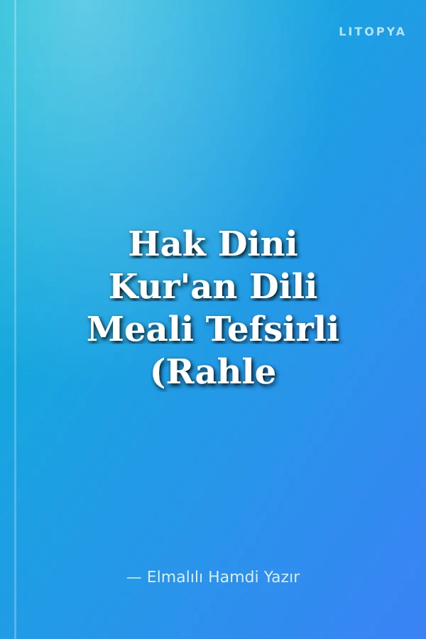 Hak Dini Kur'an Dili Meali Tefsirli (Rahle Kutulu Şamua 4 renkli)