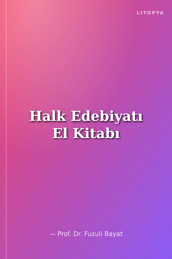 Halk Edebiyatı El Kitabı