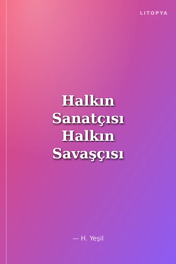 Halkın Sanatçısı Halkın Savaşçısı Yılmaz Güney
