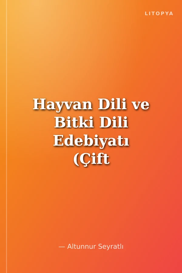 Hayvan Dili ve Bitki Dili Edebiyatı (Çift Yönlü Açılan Kitap)