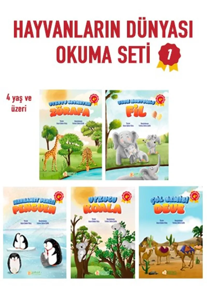 Hayvanların Dünyası Okuma Seti 1 (5 Kitap)