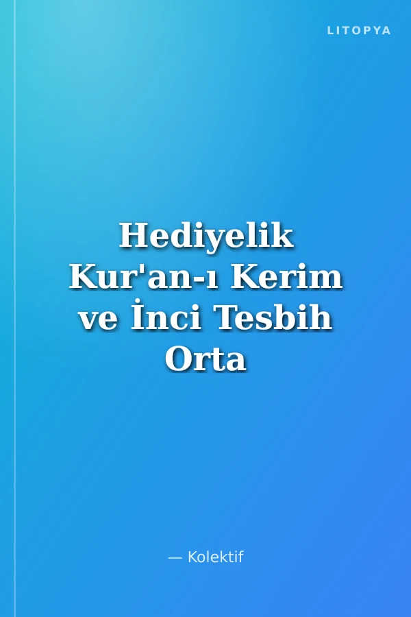 Hediyelik Kur'an-ı Kerim ve İnci Tesbih Orta Boy (Pembe)