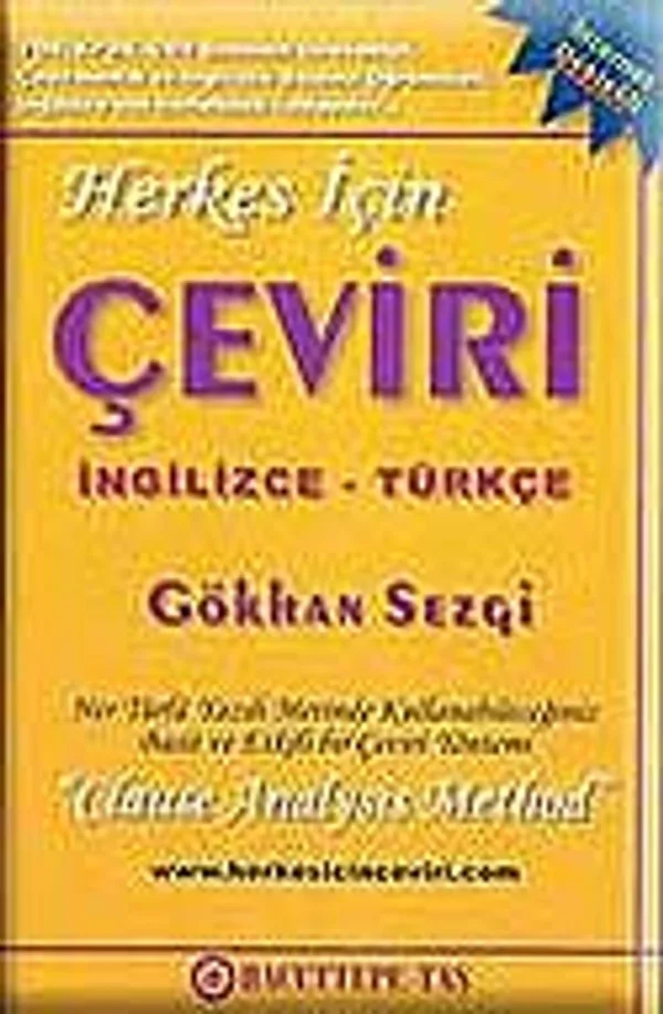 Herkes İçin Çeviri / İngilizce - Türkçe