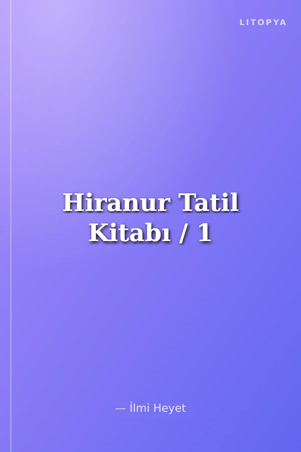 Hiranur Tatil Kitabı / 1