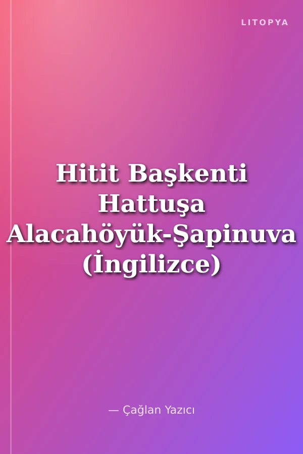Hitit Başkenti Hattuşa Alacahöyük-Şapinuva (İngilizce)