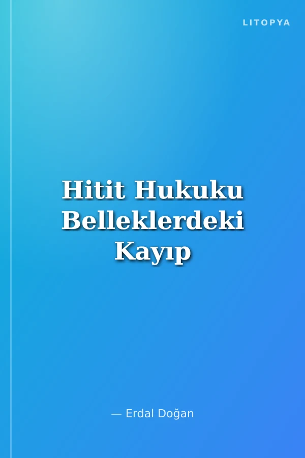 Hitit Hukuku Belleklerdeki Kayıp