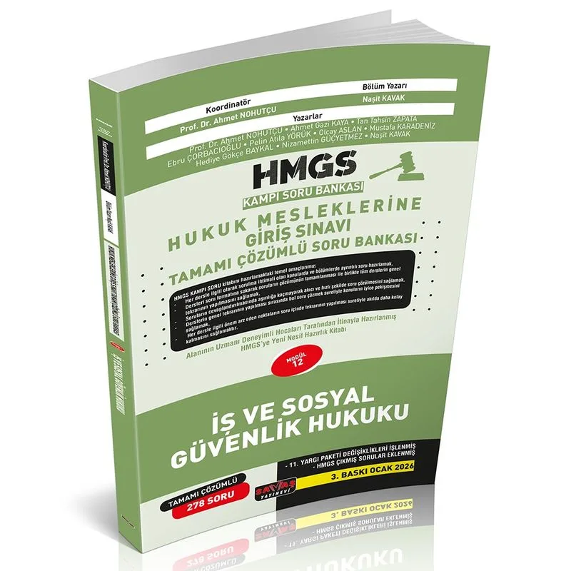 HMGS İş ve Sosyal Güvenlik Hukuku Soru Bankası