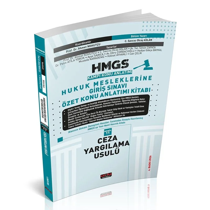 HMGS Özet Konu Anlatımı Ceza Yargılama Usulü