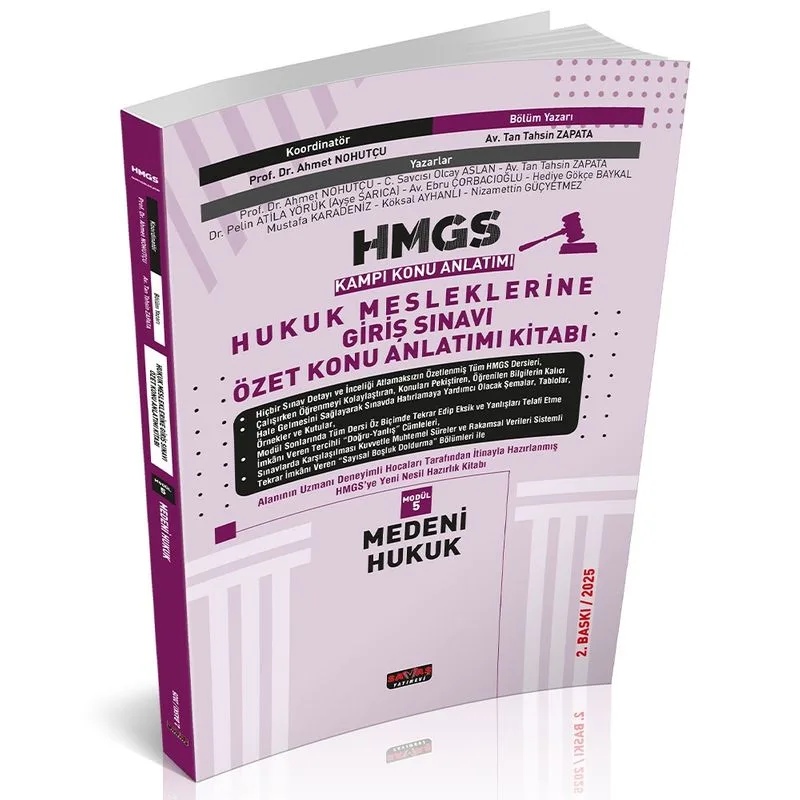 HMGS Özet Konu Anlatımı Medeni Hukuk