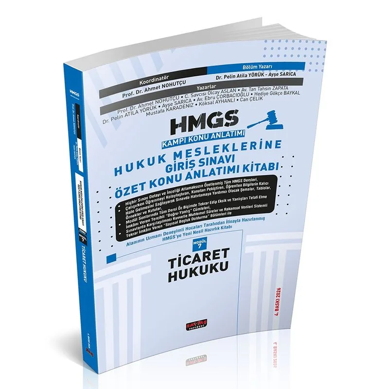HMGS Özet Konu Anlatımı Ticaret Hukuku