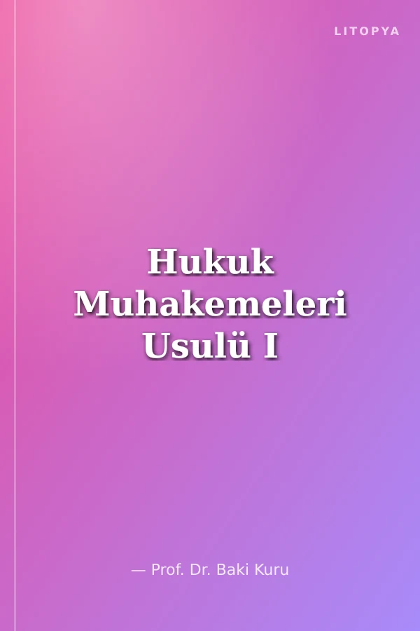 Hukuk Muhakemeleri Usulü I