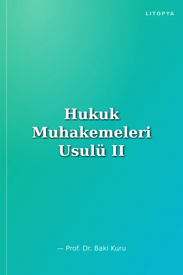 Hukuk Muhakemeleri Usulü II