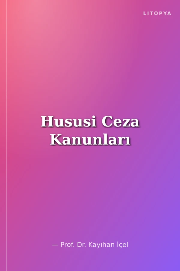 Hususi Ceza Kanunları