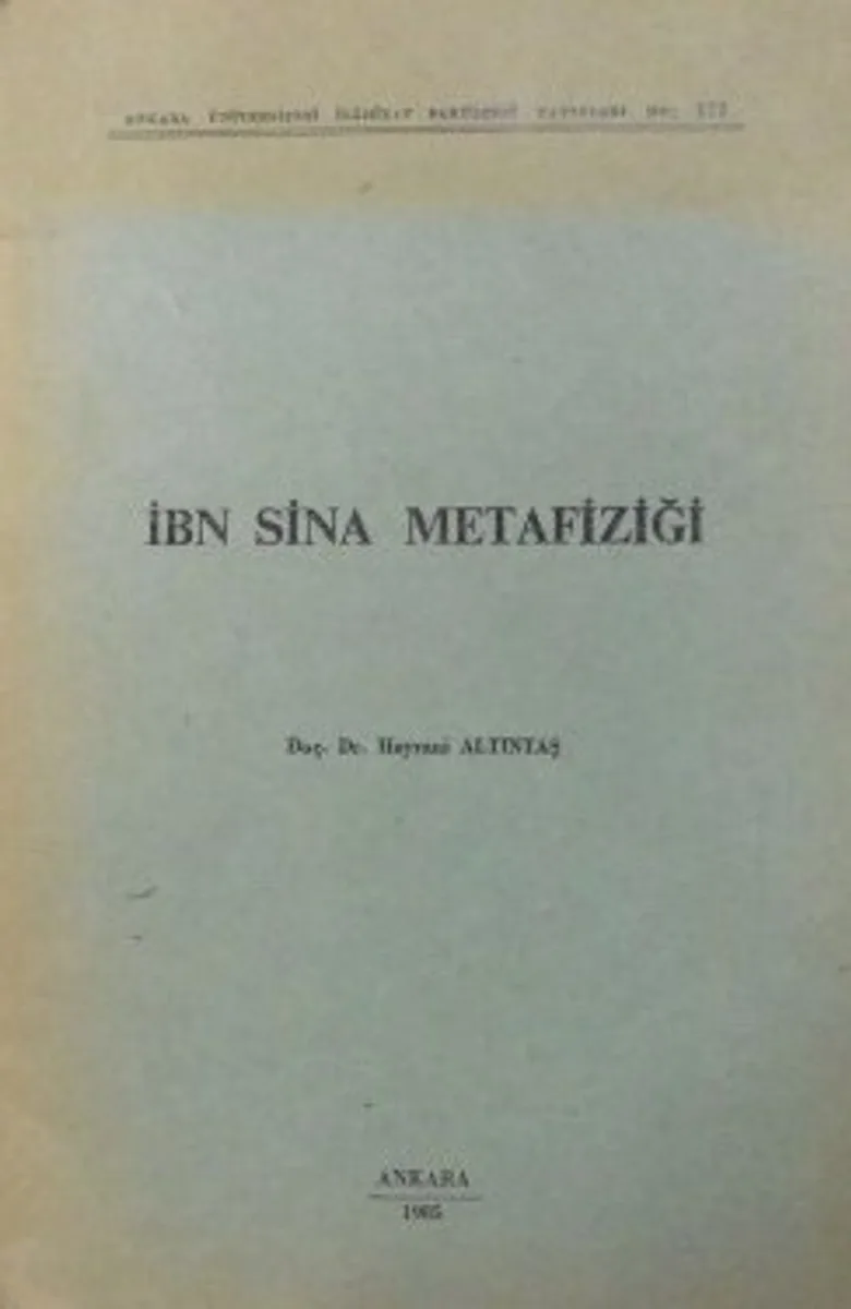 İbn Sina Metafiziği / 10-E-19