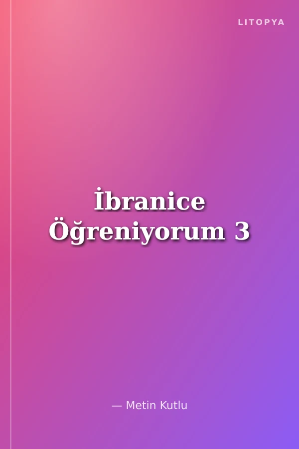 İbranice Öğreniyorum 3