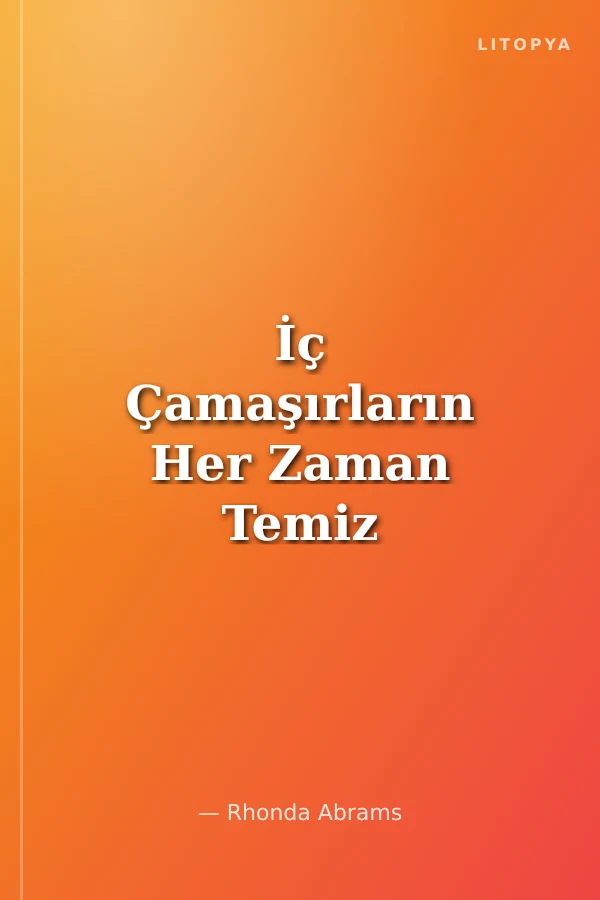 İç Çamaşırların Her Zaman Temiz Olmalı