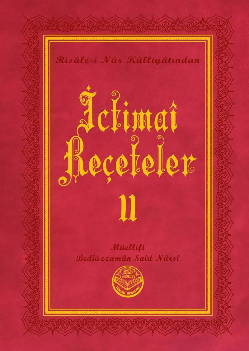 İctimai Reçeteler II - Risalei Nur Külliyatından (Orta Boy, Termo Cilt)