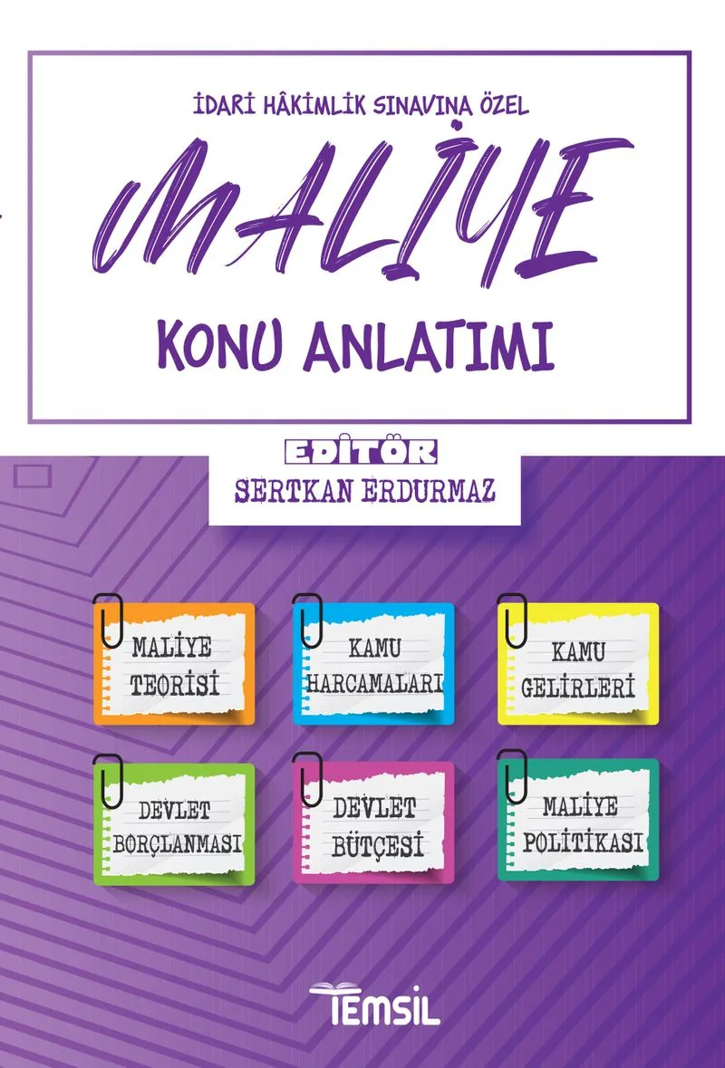 İdari Hakimlik Sınavına Özel Maliye Konu Anlatımı