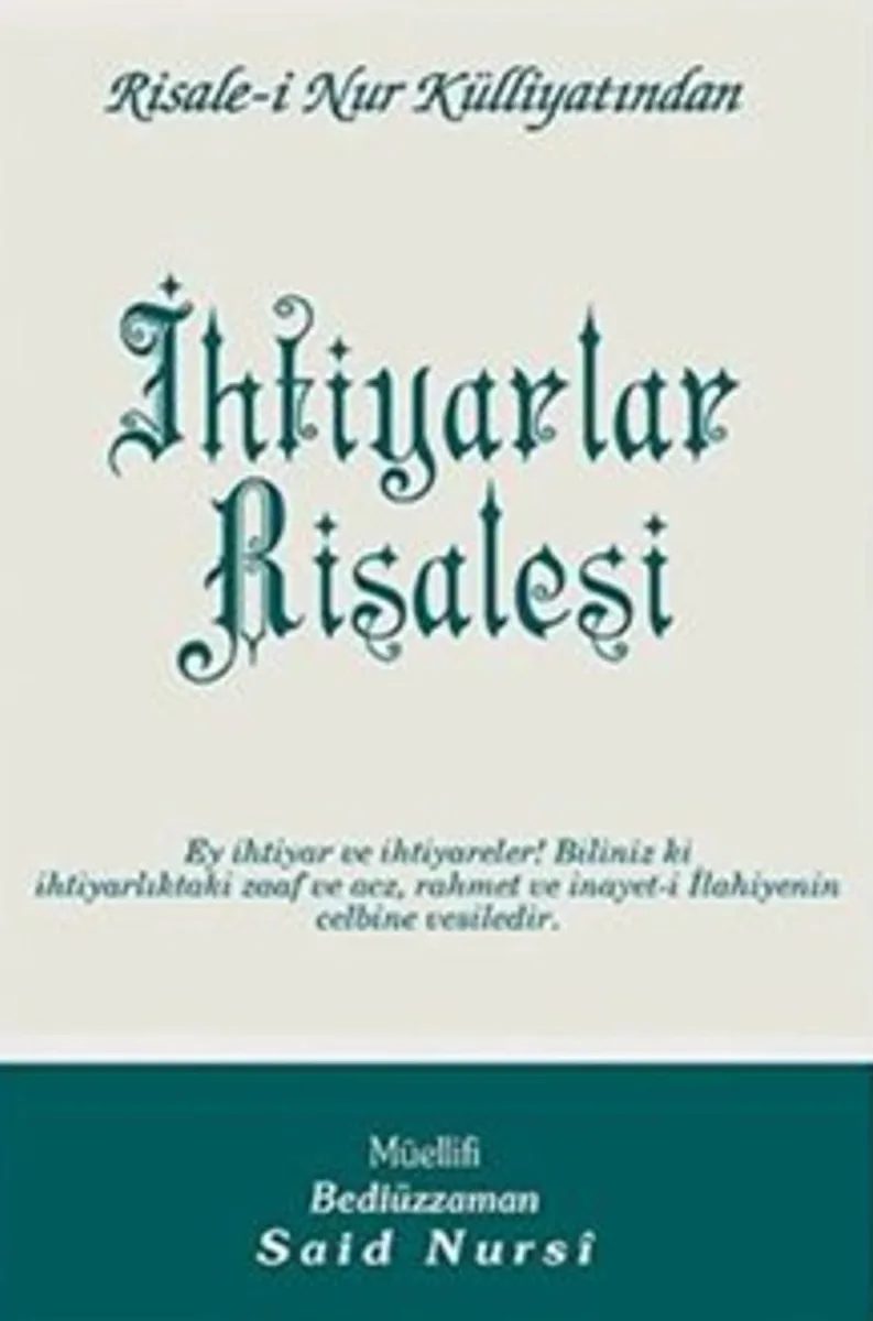 İhtiyarlar Risalesi Risalei Nur Külliyatından (Orta Boy-Kod:439)