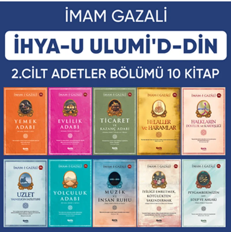 İhyau Ulumiddin 2.Cilt - (&Acirc;detler Bölümü 10 Kitap)