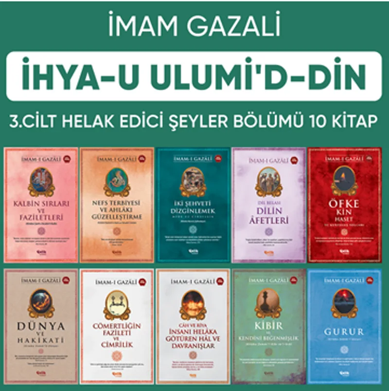 İhyau Ulumiddin 3. Cilt (Helak Edici Şeyler Bölümü 10 Kitap)