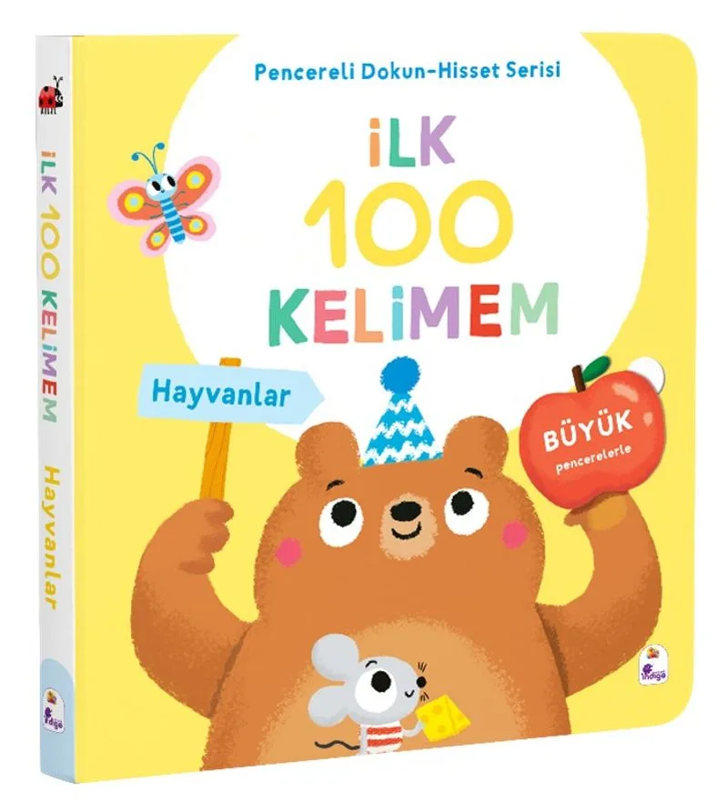 İlk 100 Kelimem / Hayvanlar (Pencereli Dokun-Hisset)