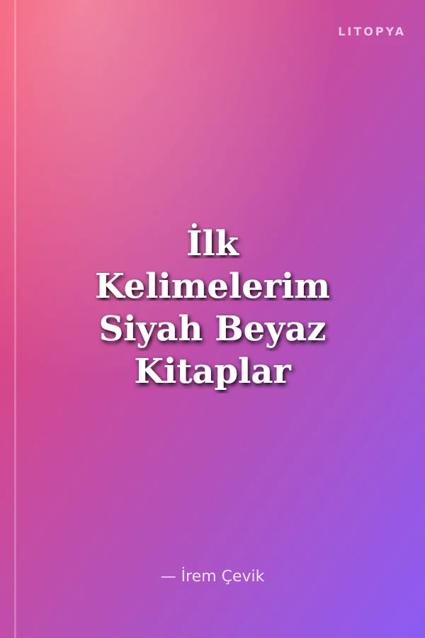 İlk Kelimelerim Siyah Beyaz Kitaplar / Renkler