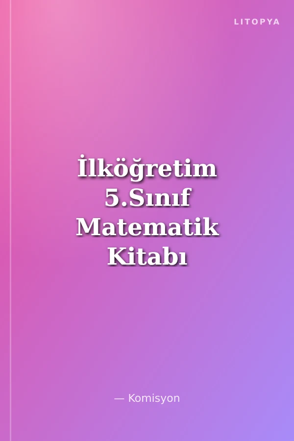 İlköğretim 5.Sınıf Matematik Kitabı