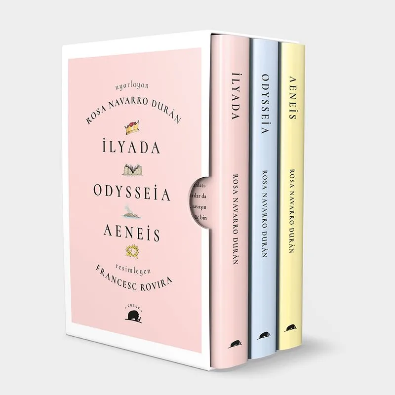 İlyada-Odysseia-Aeneis (Çocuklar İçin Destanlar 3 Kitap Set)