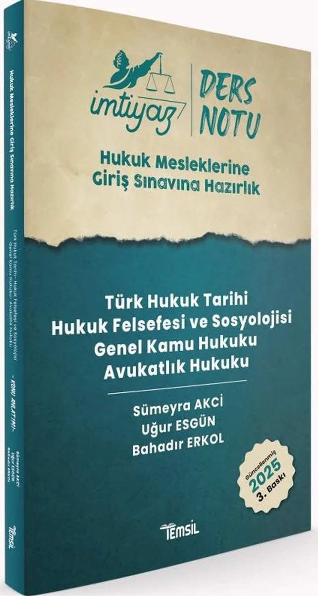 İmtiyaz HMGS Ders Notları Avukatlık Hukuku Hukuk Felsefesi ve Sosyolojisi Türk Hukuk Tarihi