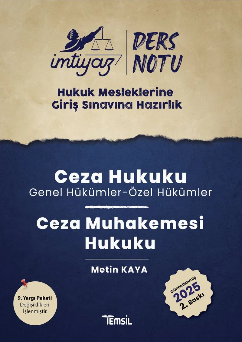 İmtiyaz HMGS Ders Notları Ceza Hukuku Ceza Muhakemesi Hukuku