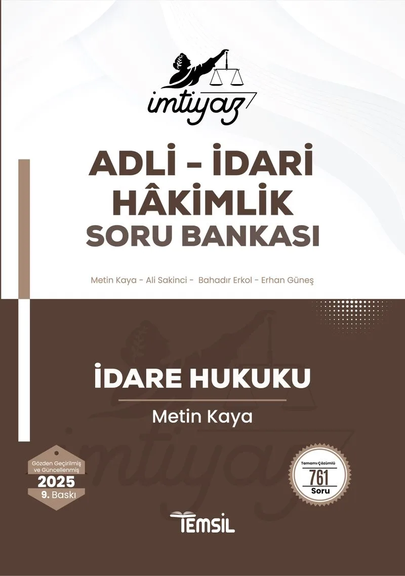 İmtiyaz İdare Hukuku Soru Bankası
