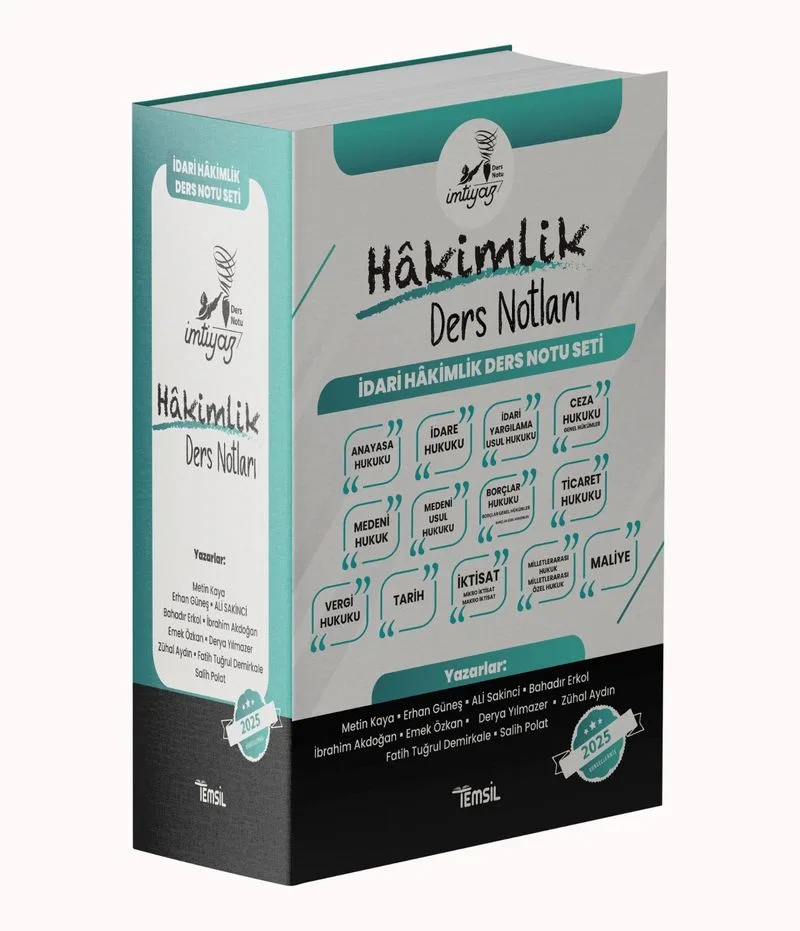 İmtiyaz İdari Hakimlik Ders Notları Seti